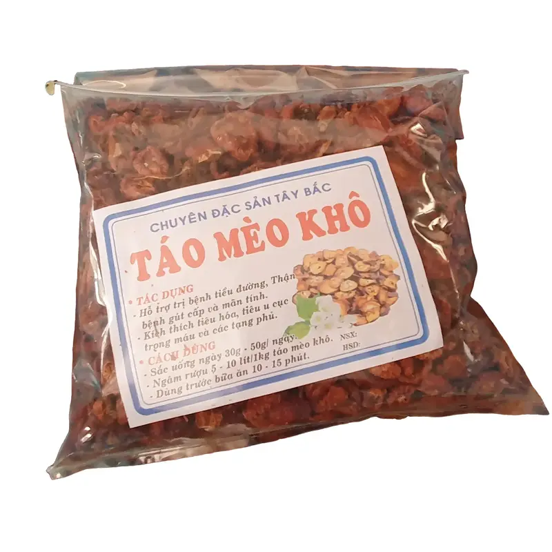 Táo Mèo Khô Điện Biên  và đã Loại Bỏ Miếng Táo Không Chất Lượng - Túi 1kg Chè rượu  táo 2