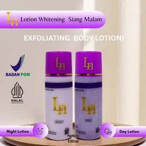 hb KELUPAS dosting LN isi 2 bpom ,losion body whitening platinum kelupas isi  2pcs malam&siang