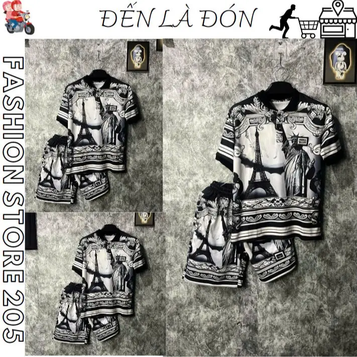 Bộ Quần Áo In 3D Full Áo Nữ Thần Tự Do Siêu Nét Chất Cotton Chuẩn logo