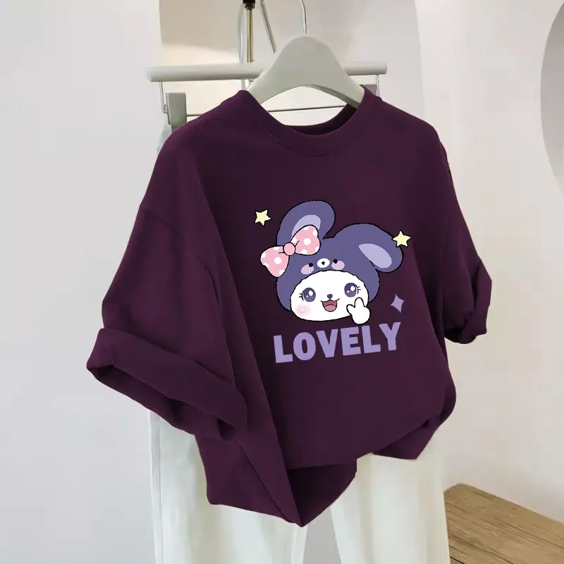 Fashion Sweet Kulomie Printed Short Sleeve T-Shirt Women's Top