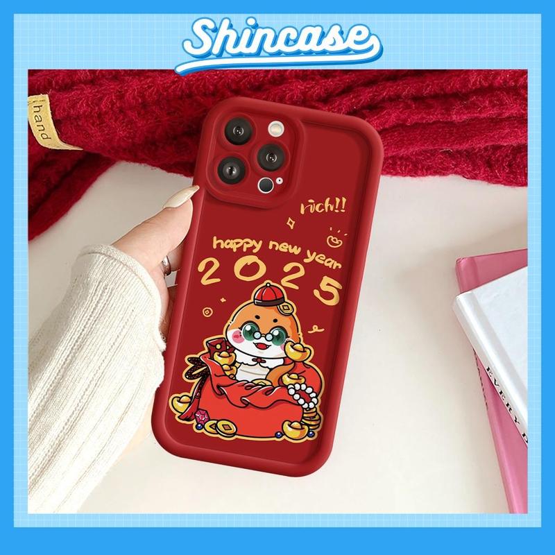 Ốp Lưng iPhone Rắn Cam Tết 2025 Mềm Chống Sốc, Bảo Vệ Camera,Cao Cấp-iP 6/6s/7/8/Plus/X/XS/XR/11/12/13/14/15/16/Pro/Max