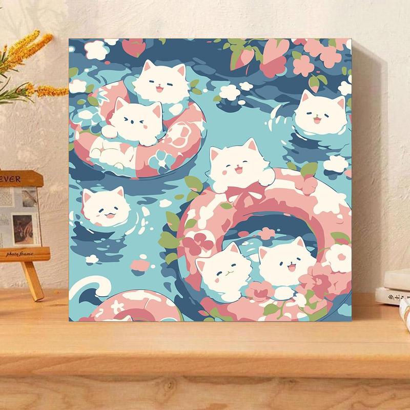Product Introduction of Cartoon Tulip Animal Oil Painting Toy DIY Handmade Flower Coloring Painting 33