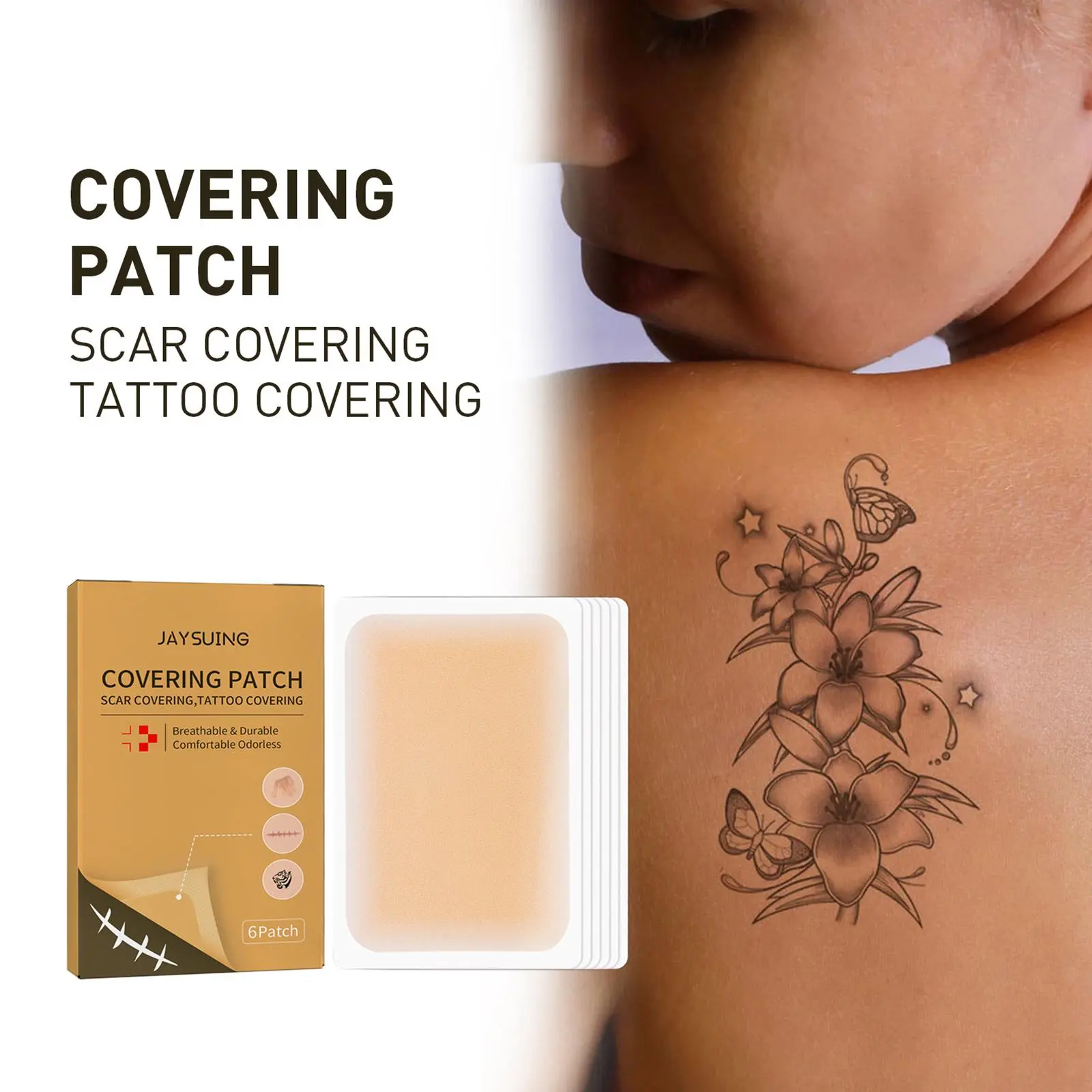 Invisible Concealer Stickers Tattoo Scar Flaw Conceal Tape Cover Up Waterproof