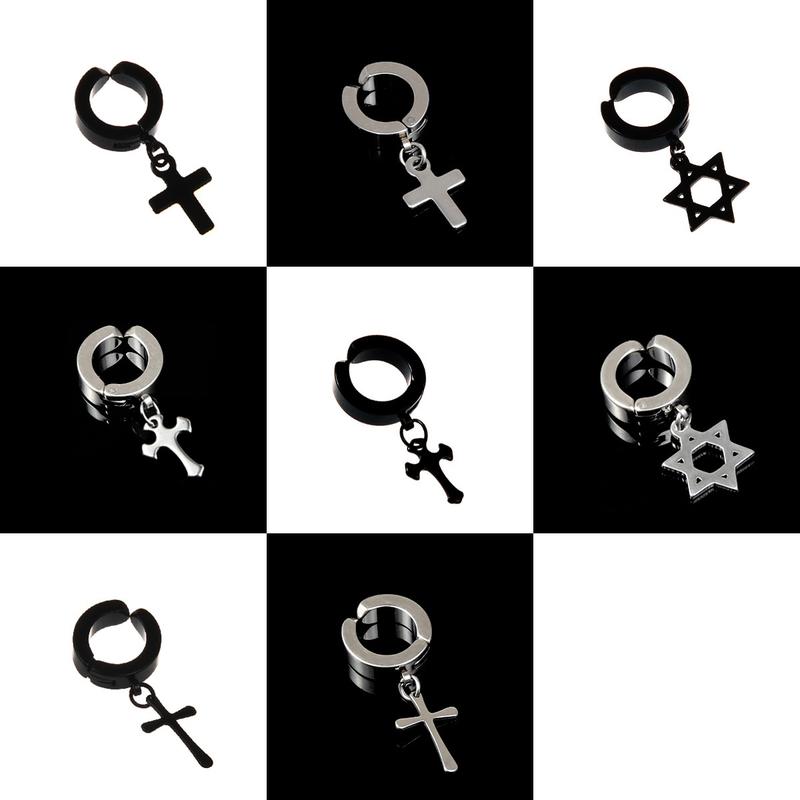 Khuyên Tai Nam Không Cần Bấm Lỗ, Khuyên Kẹp Vành Tai Nhiều Họa Tiết Lựa Chọn (1 chiếc)