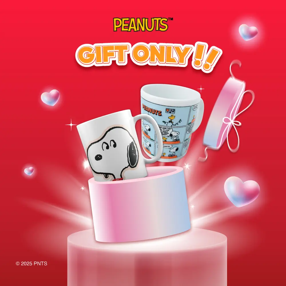 [QUÀ TẶNG KHÔNG BÁN] Ly sứ Snoopy kỉ niệm 1 năm thành lập công ty