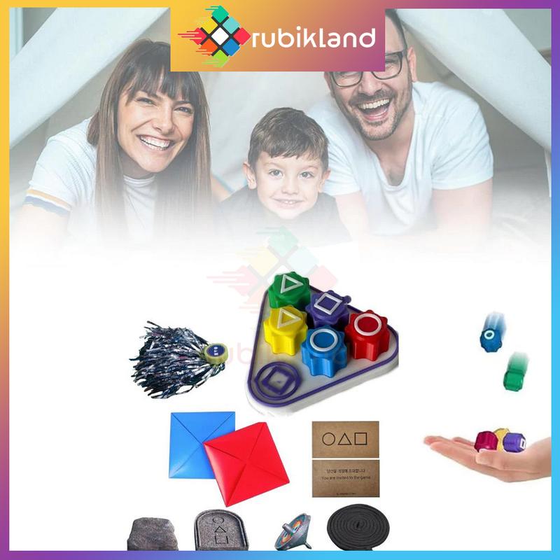 Product Introduction of [Combo 5 Món] Đồ Chơi Squid Game Gonggi Thảy Đá Cầu Bông Vụ Đập Thẻ Bài Hình Ném Đá Trò Chơi Con Mực 33