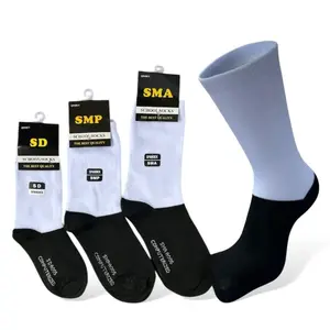 Paket 3 Pasang Kaos Kaki Fashion Anak Sekolah Panjang Hitam Putih SD SMP SMA Tebal Nyaman Bahan Spandek Premium