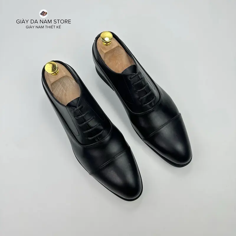 Giày Tây Nam - Giày Tây Oxford Công Sở Da Bò Nhập Khẩu - Đế Cao Su Khâu - Bảo Hành 12 Tháng 4