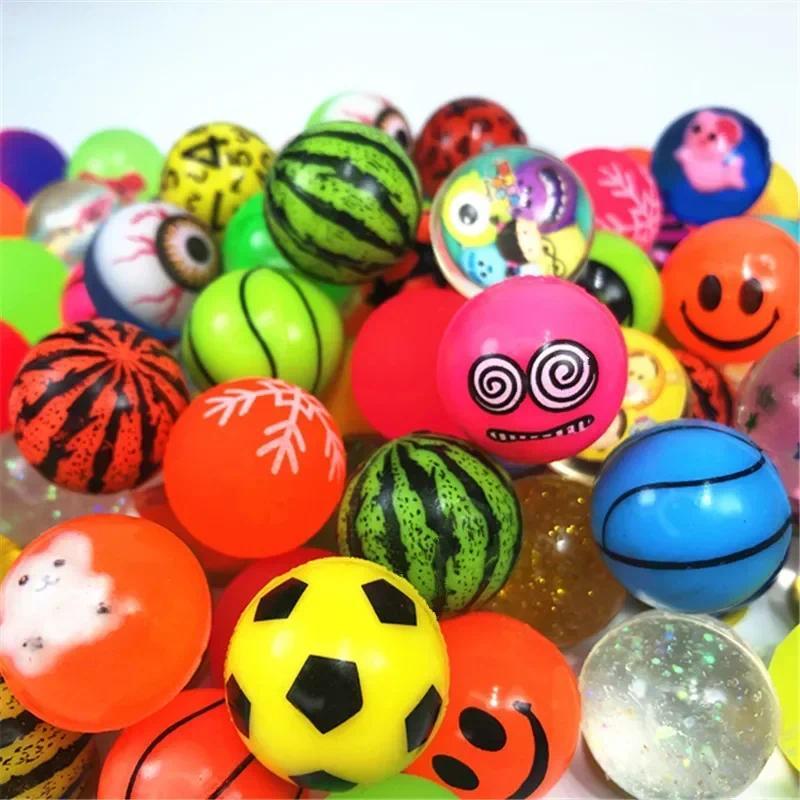 Product Introduction of 20pcs Multicolor Funny Toy Balls Mixed Bouncing Solid Floating Elastic Rubber Bounce Ball of Pinball Bouncy Toys for Kids 25mm 18