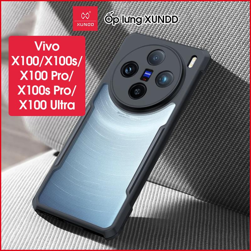 Ốp lưng XUNDD cho Vivo X100/ X100s/ X100 Pro/ X100s Pro/ X100 Ultra - Viền TPU, Chống sốc