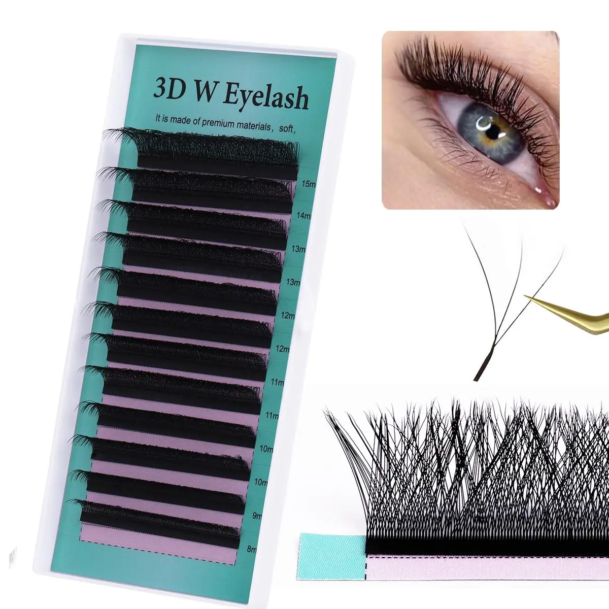 Mixed Size & Style False Eyelashes (1 Box), Natural Look Eyelash Extensions, Self Grafting Curl Eyelashes, Eye Makeup Supplies for Women & Girls