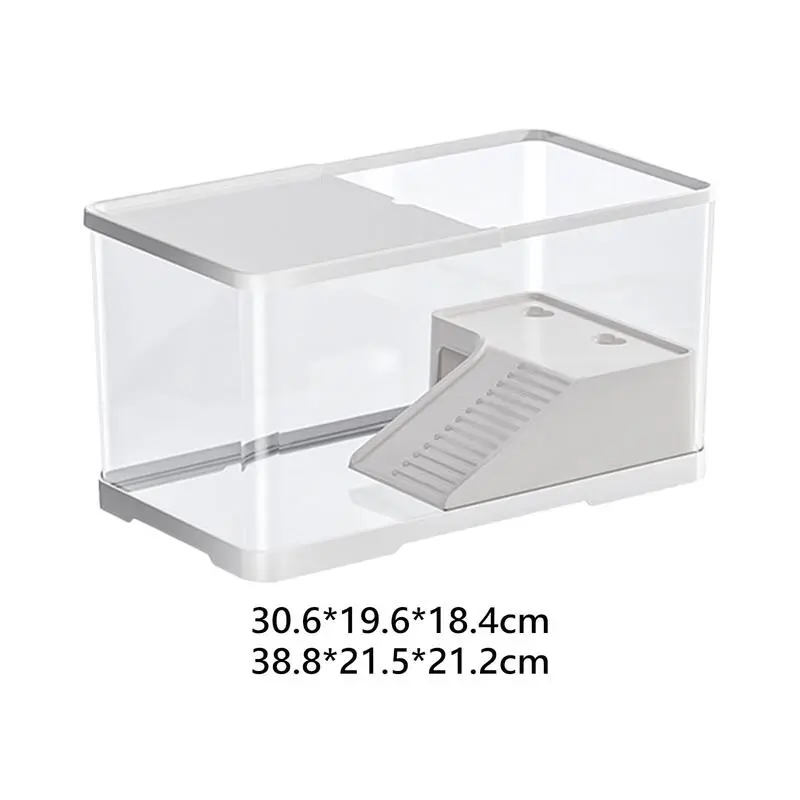 TTS Homie Turtle Tank Indoor Decor Breeding Terrapin Multifunction Areas Basking Platform Reptile Habitat Tortoise Enclosure Starter