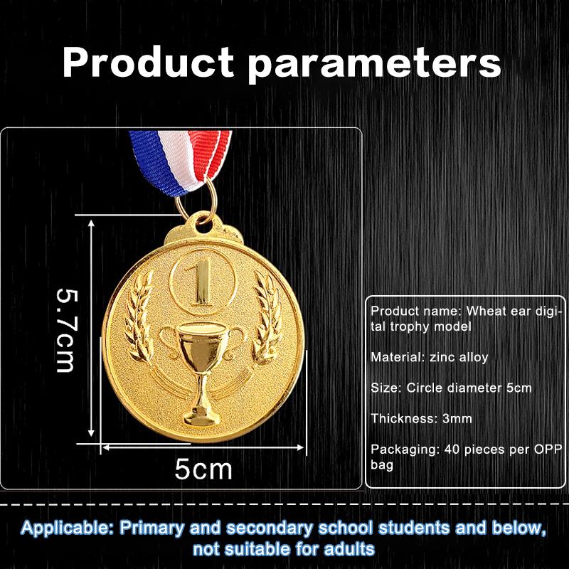 Product Introduction of Gold Silver Bronze Medal Football Competition Game Prizes Trophy Children Sports Game Prize Awards For Sports Competition Games 13