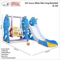 Gambar Labeille KC 533 3in1 Whale Perosotan Ayunan Ring Bola Basket - Blue dari Labeille Indonesia Kota Administrasi Jakarta Pusat 1 Tokopedia