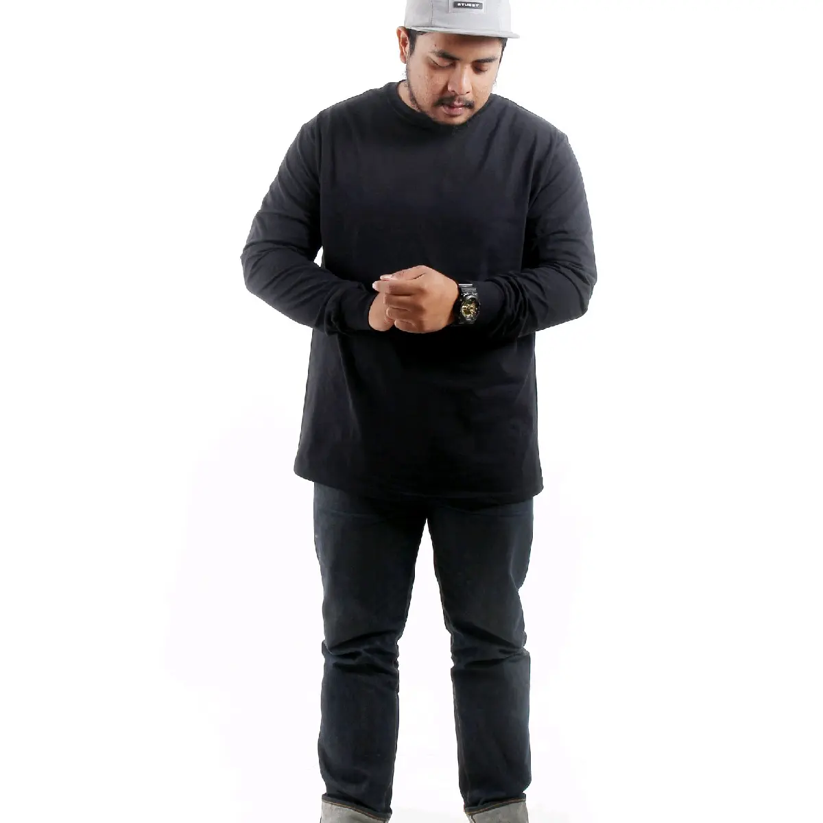 Merchcons basic longsleeve - BLACK