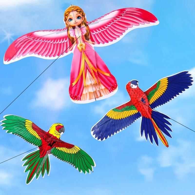Product Introduction of Cartoon Children Kite Mini Plastic Toys Kite + 40cm Hand Brake Fishing Rod Outdoor Toys For Kids Gifts 17
