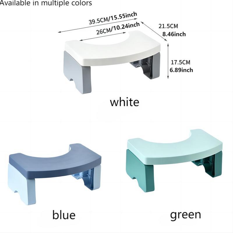 Simple Design Toilet Commode Chair, 1 Count Plastic Portable Foot Stool, Bathroom Anti-slip Toilet Assistance Step Stool 1