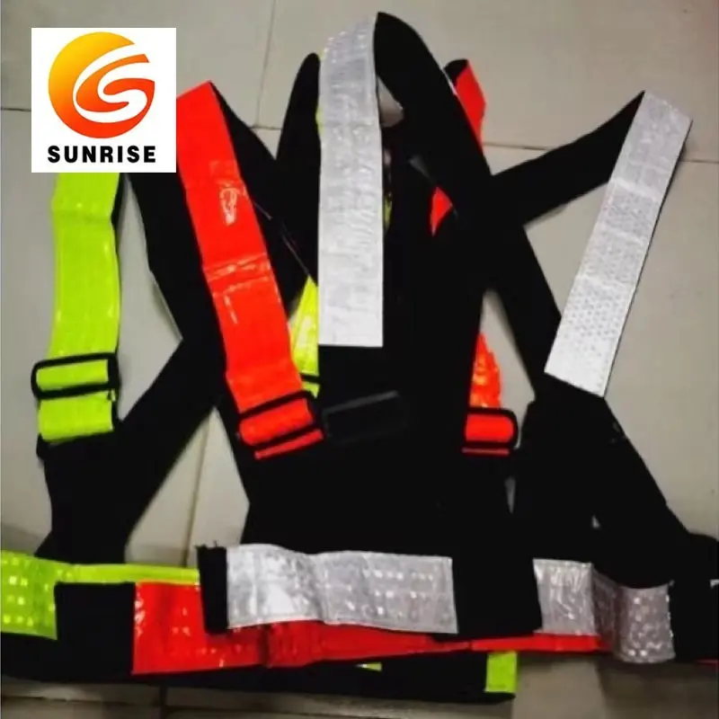 Heavy duty reflective tape reflector safety motor vest