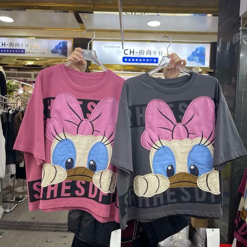 Áo thun form vừa vịt Daisy Style Quảng Châu chính hãng Nữ Women