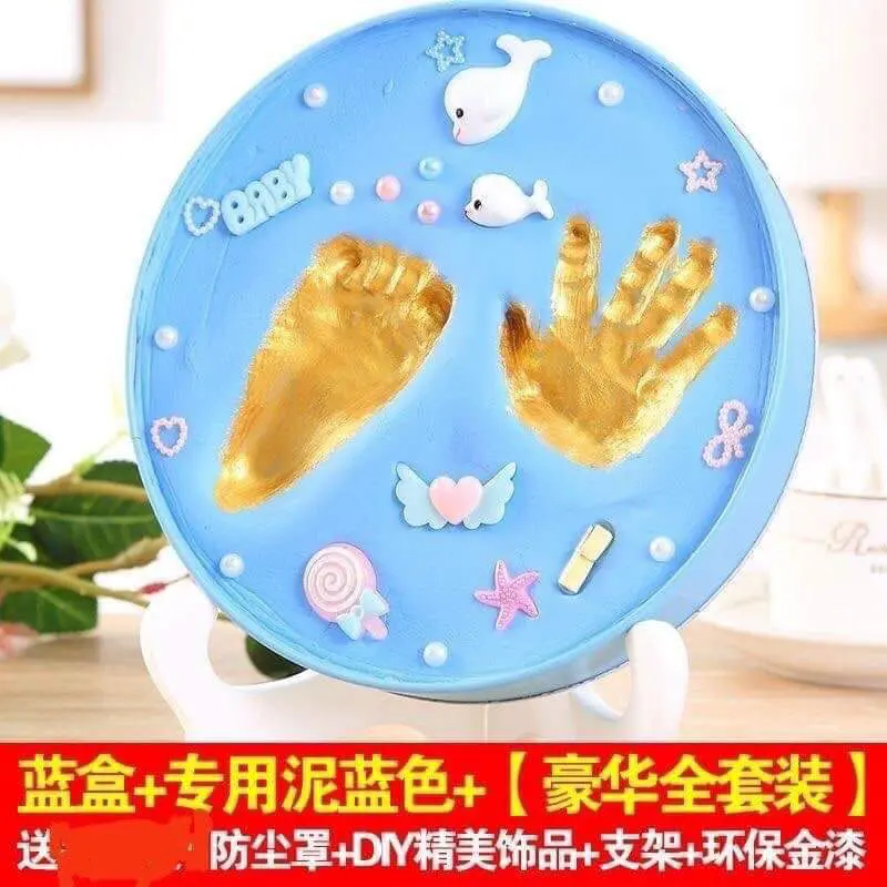 Hộp in dấu chân tay bé (20x20cm) lưu giữ kỉ niệm bé 2