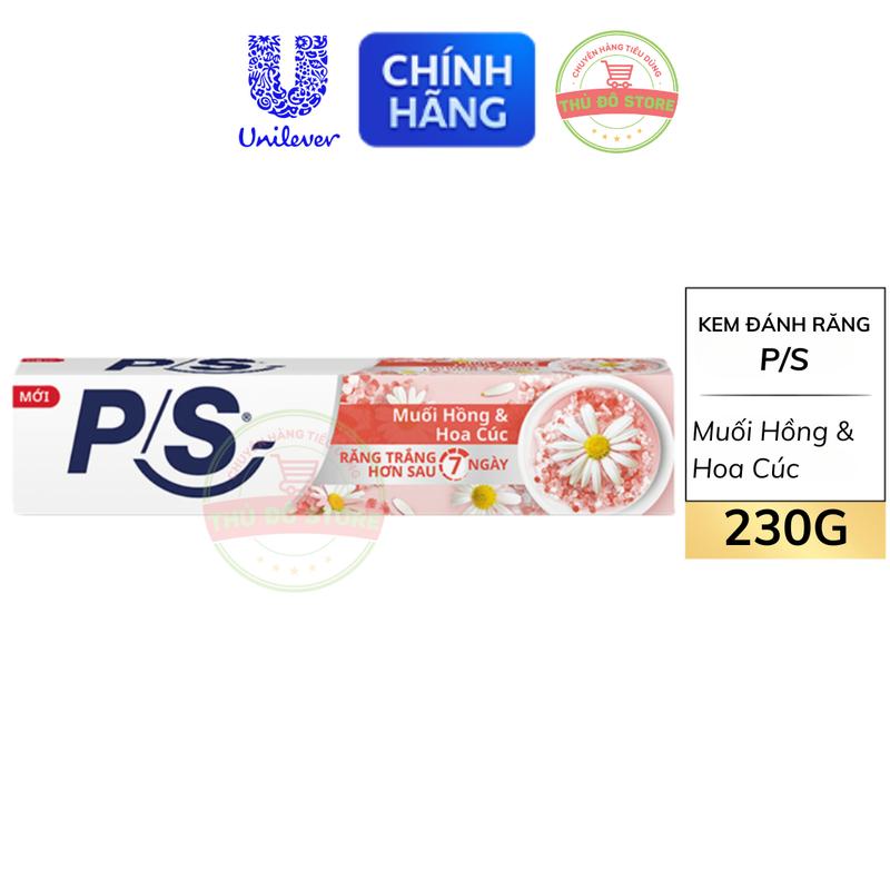  Kem Đánh Răng PS Muối Hồng & Hoa Cúc - Tuýp 230G 