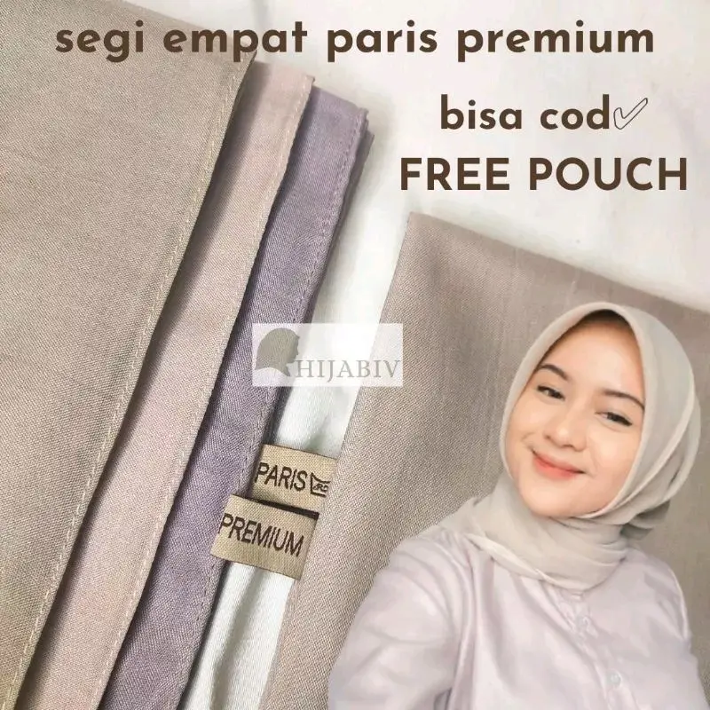 SEGI EMPAT PARIS PEMIUM / CATTON VOAL 110X110 ORIGINAL Katun //SEGI EMPAT KEKINIAN// HIJAB TERLARIS//SEGI EMPAT TERMURAH// Lembut Nyaman Bisnis Pernikahan Santai Muslim Square kerudung segitiga Mesin Dicuci Grey Hanya Boleh Dicuci Dengan Tangan Transparen 2