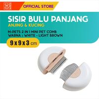 Gambar M-Pets 2 In 1 Mini Pet Comb -  Long Hair / Sisir Bulu Anjing Kucing - Sisir Bulu Anjing Kucing dari M-Pets Volk Pets Indonesia Kota Tangerang 5 Tokopedia