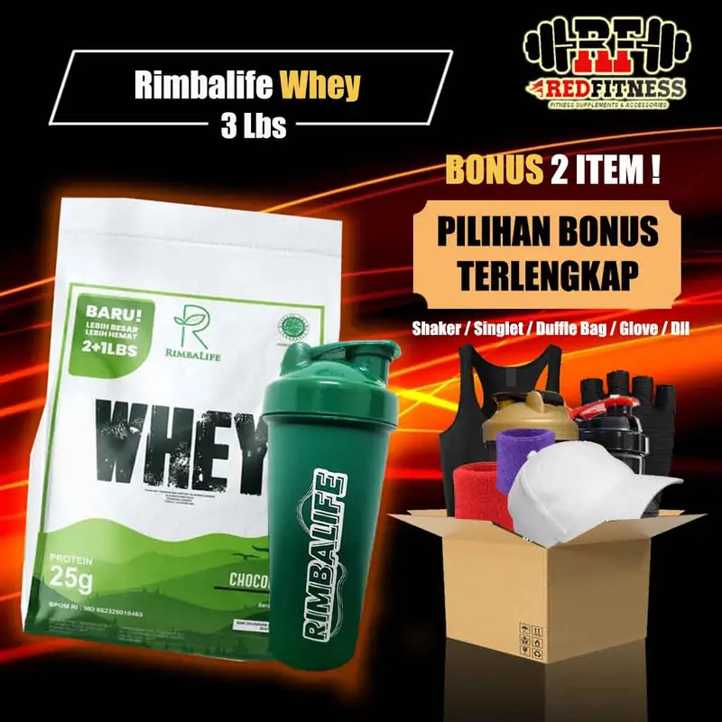 Rimbalife Rimba Whey 3 lbs / Susu Whey Protein BPOM Halal 3 lbs 3lb lb 0