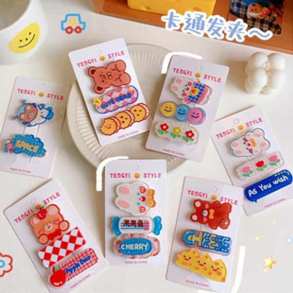 Product Introduction of Klip BB Titisan Geometrik, Gaya Gadis, Warna Pastel, Klip Perkataan, Klip Bang, Mudah Padanan, Klip Sisi Rambut Dicincang Gadis Comel, Ketibaan Baru dari Korea Selatan 10