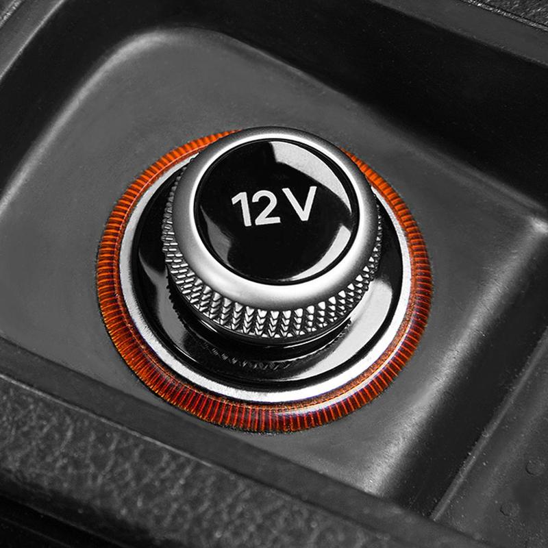 12V Car Cigarette Lighter Cover Chrome Plated Cigarette Lighter Plug for A4 A5 A6L Q5 8W0919311 8WD919311 4H0919311 4L0919311 40GF #458215 2