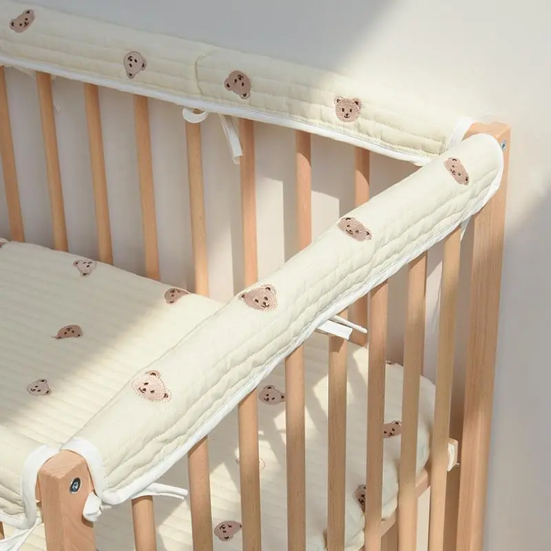 Cute Bear Print Baby Bed Rail, Soft Bed Rail Guard, Baby Safety Bed Guardrail, Bumper Edge Protection 3