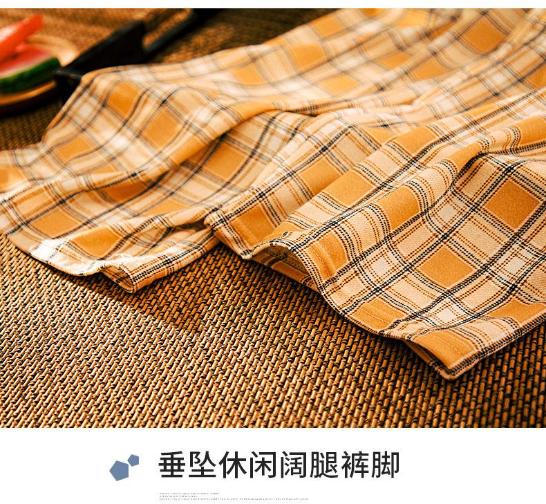 Product Introduction of Quần Kẻ Sọc, Quần Nữ Mùa Hè, Mỏng, Cạp Cao, Dáng Rộng Thẳng, Thường Ngày, Dáng Ôm, Ống Rộng, Hàng Mới Về 2024 16