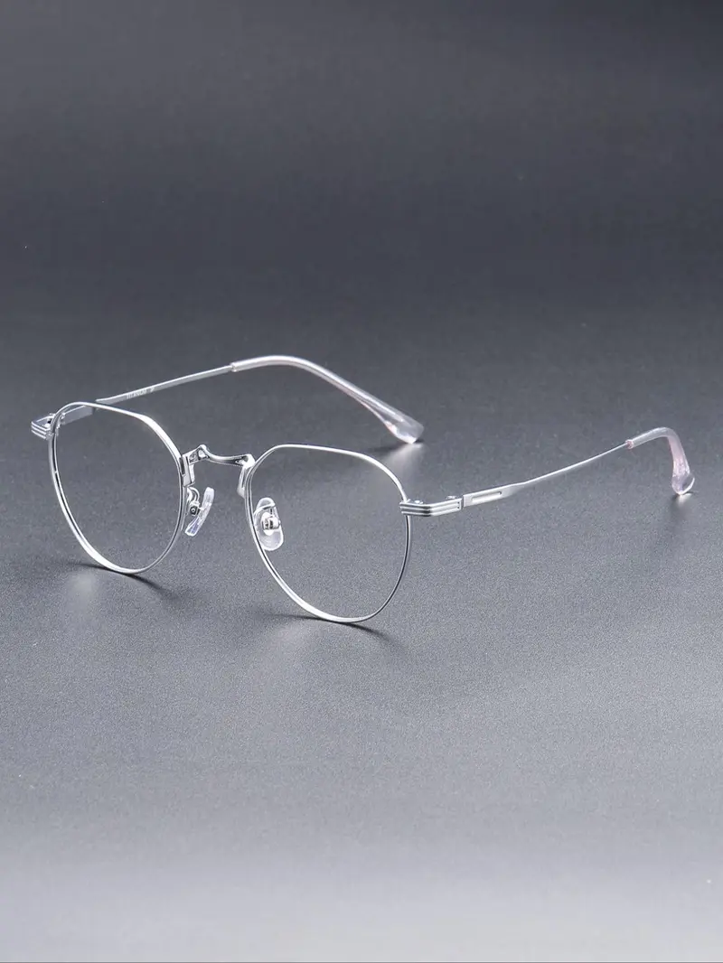 Product Introduction of Unisex Simple Style Plain Color Titanium Eyeglasses, Casual Trendy Eyeglasses for Everyday Use, Fashion Accessories for Outdoor Activities 2