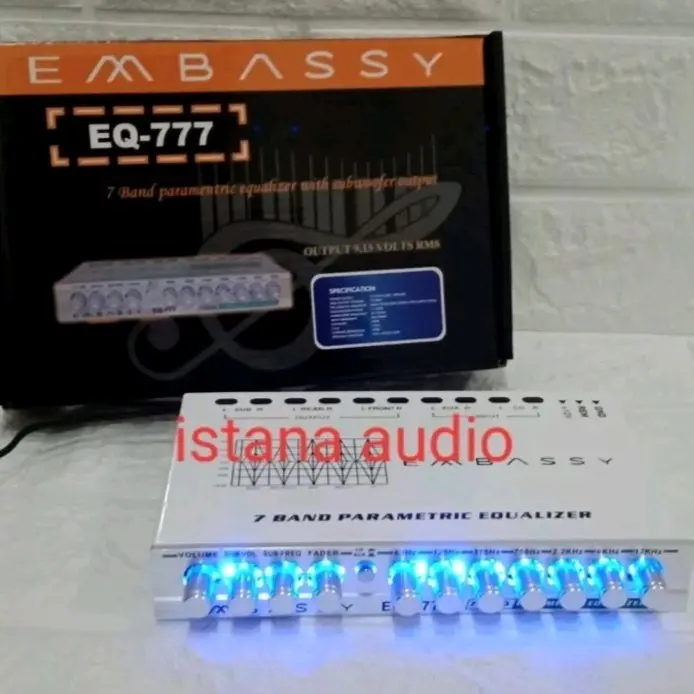 Parametrik Pre Amp EMBASSY EQ-777 Equalizer subwoofer Embassy 777