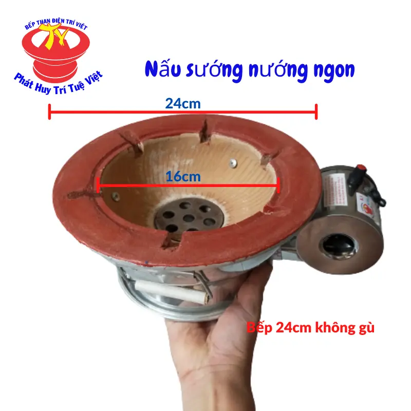 size 24 bếp than điện KHÔNG VỈ dùng cho gđ nhỏ 2 3 người
