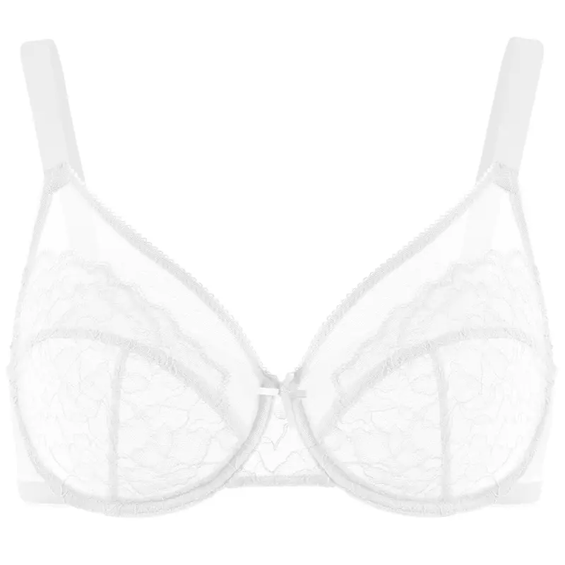 [Subriva]Enchante Floral Lace Plus Size Underwire Unlined Non-padded Full Coverage Adjustable Straps Minimizer Bra Womenswear 2