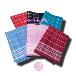 (baru) LAP SERBET warna dapur kotak kotak tebal ukuran besar 51x51 cm - grosir lap termurah