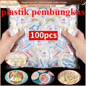 100Pcs Plastik Penutup Makanan Plastik Bungkus Makanan Anti-bau Food Cover Kantong Plastik Pelindung Sayuran Food Plastic Wrap Disposable Plastic Wrap Penutup Praktis