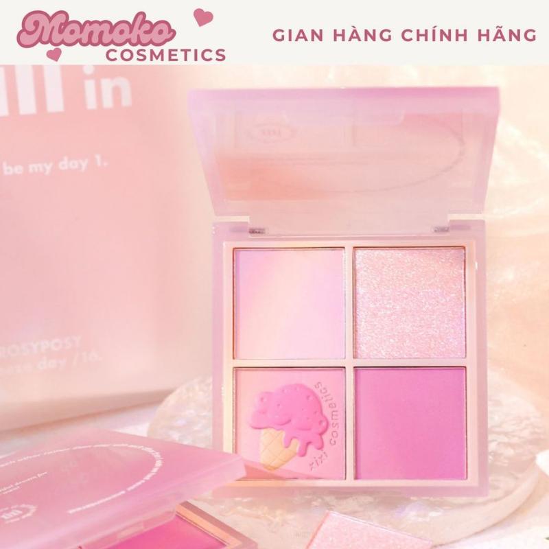  Phấn Má Hồng XIXI Tông Lì Và Nhũ Tạo Khối NO.D511 Màu Đào Lấp Lánh Chất Lì Chống Thấm Nước Nôi Đia Trung Highlight Bắt Sáng Trang Điểm Mỹ Phẩm 