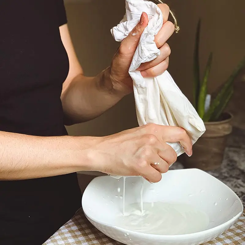 Vải phô mai, để lọc túi sữa hạt, túi pha trà, sữa chua và cà phê, túi lọc, túi súp Gạc Cotton 1