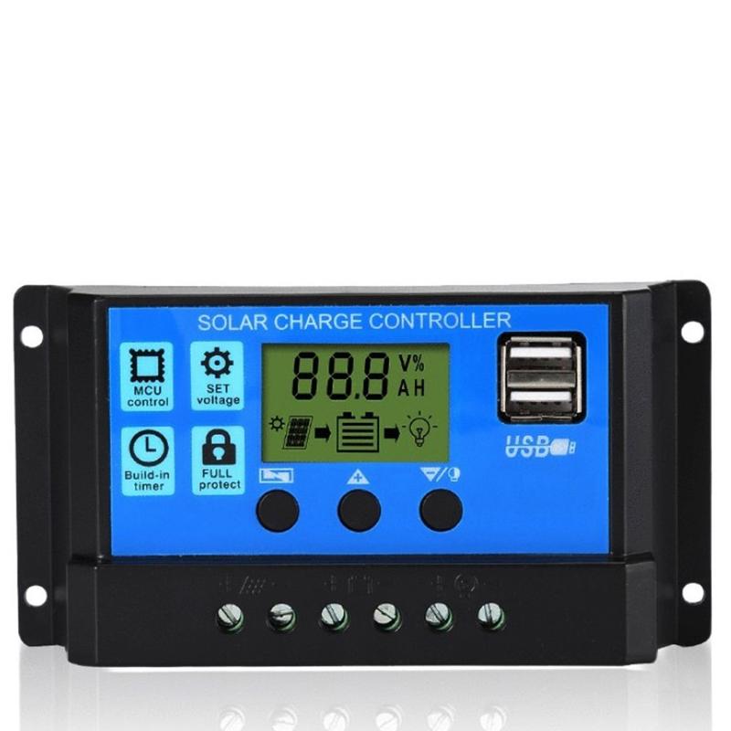[stock]10-60A controller auto focus and MPPT solar panel regulator charging control 0