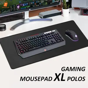 Mouse Pad Gaming XL Polos 30x60cm Hitam Mouse Pad Desk Mat Alas Mouse Besar Kain Mousepad Computer