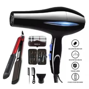 Paket Catokan Rambut Kemei 531 Hair Straightener dan Hair Dryer - Paket Lengkap Meluruskan Sisir Paket Catokan Rambut Kemei 531 Hair Straightener dan Hair Dryer - Paket Lengkap Meluruskan Sisir