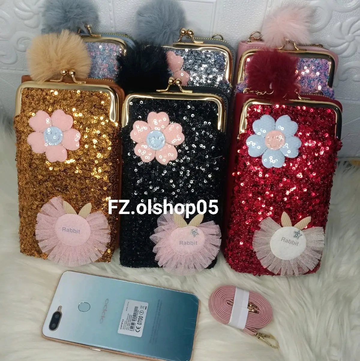DOMPET HP SLEMPANG FULL PAYET / DOMPET HP PREMIUM  Wanita