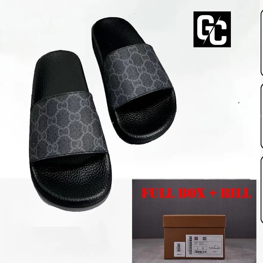 [Hight Quality] Dép Quai Ngang Sliper Men Full Box Thẻ Hãng - Bảo Hành 3 Tháng