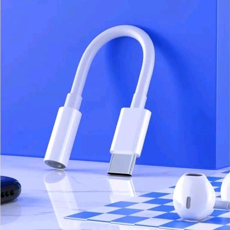 Adapter Konverter Sambungan Headset type-c TO Jack Audio 3.5mm Accessories Headphone Earphone 2