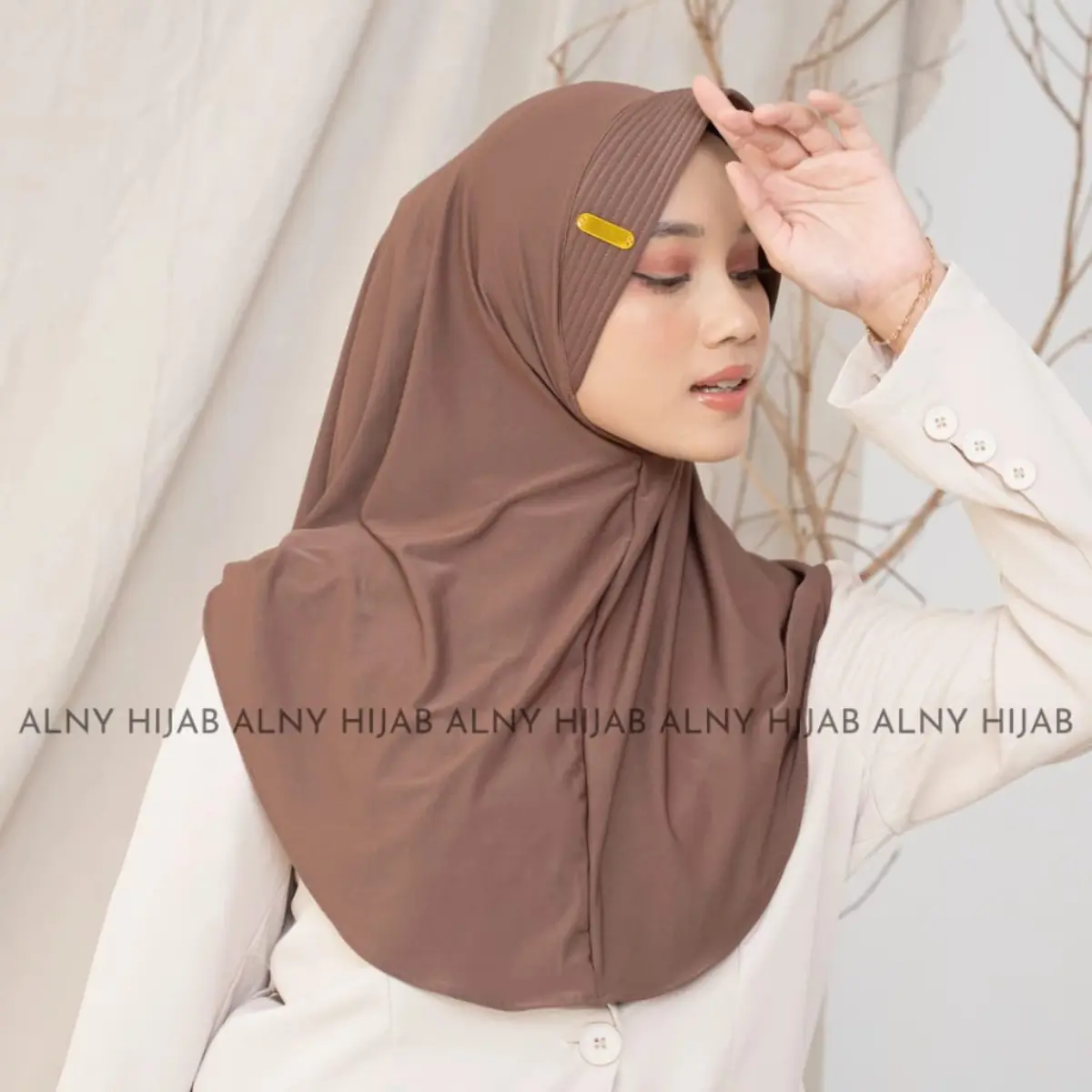 HIJAB BERGO INSTAN PET BAHAN JERSEY BERGO HAMIDAH HIJAB SPORT MENUTUP DADA Muslim Kerudung Pad Sekolah