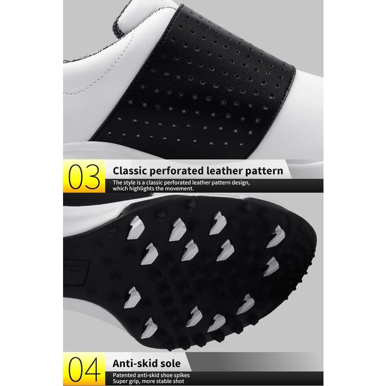 Product Introduction of [PGM] Golf Shoes Rotation Shoelace Sneakers New Design 4 Color Good Quality Waterproof Men Sport Shoe With Anti-Skid Sole XZ096 38