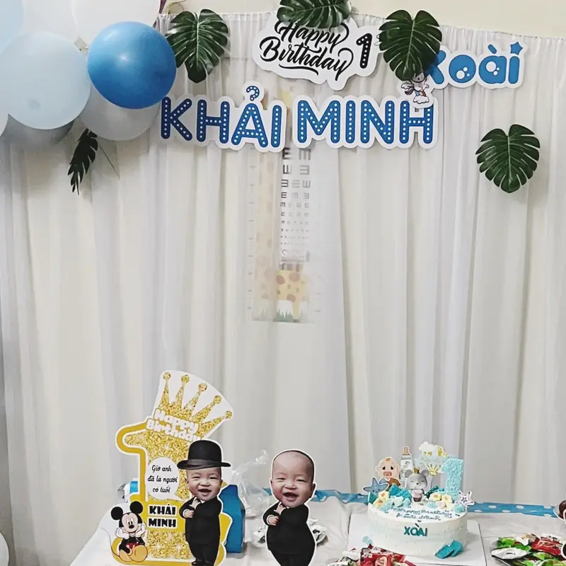 Rèm vải voan làm phông nền trang trí tiệc sinh nhật, thôi nôi đám cưới 3