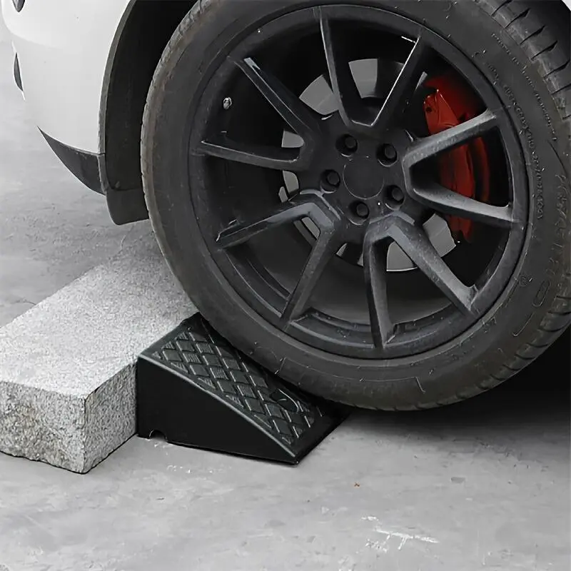 Portable Car Ramp, Front Location Threshold Ramp for Lawn Mowers, Cars, Wheelchairs, and Pets with Bolt Hole Fixing, Car Accessories 2
